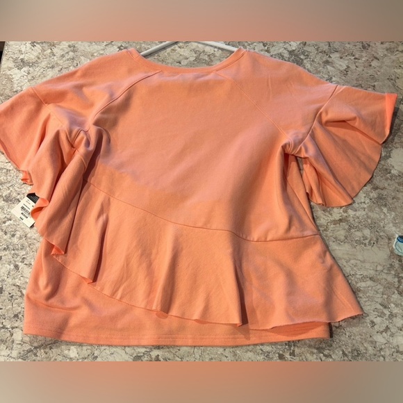 Women Project Runway Ruffle Sweatshirt Top Medium - Picture 8 of 8